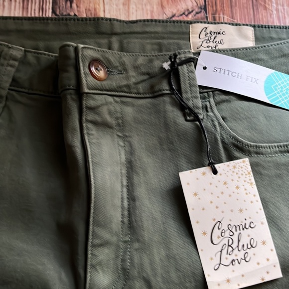 Cosmic Blue High Rise Relaxed Wide Leg pant 32 - Picture 2 of 12